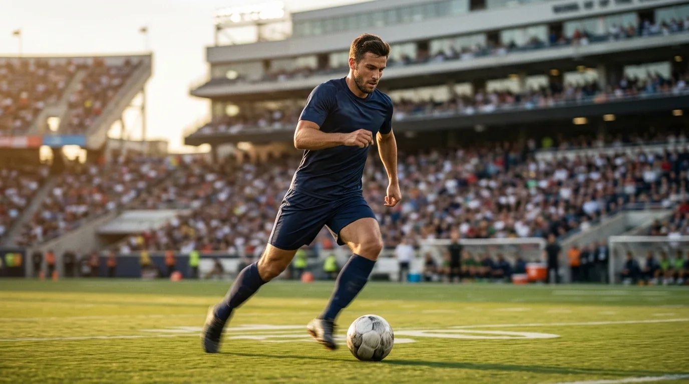Kylian Mbapp&eacute; v &uacute;toku v dresu Francie před z&aacute;pasem MS 2026