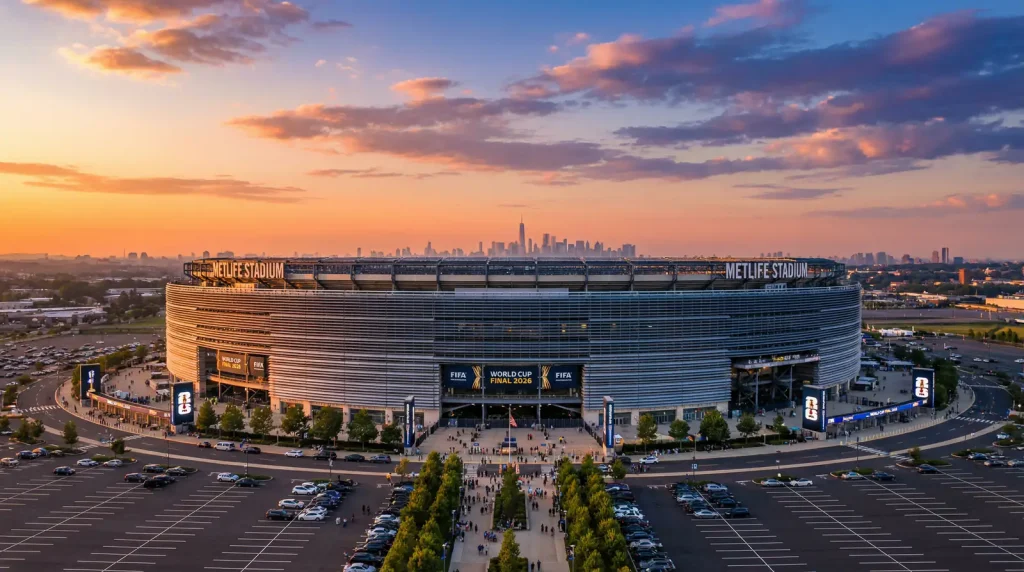MetLife Stadium v East Rutherford, New Jersey — dějiště finále MS 2026